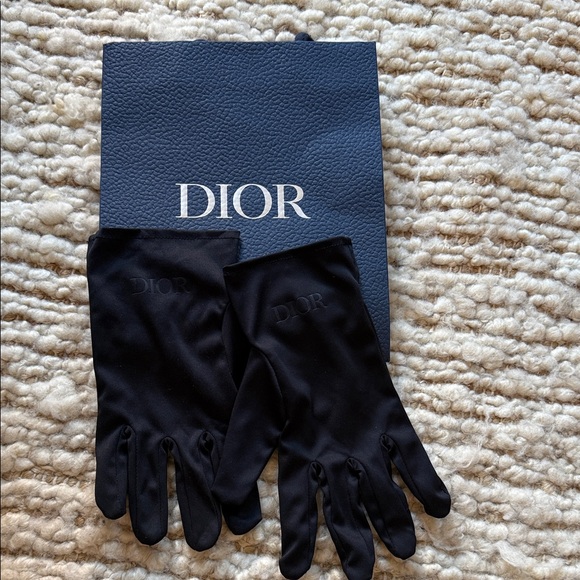 Dior Accessories - 💙Dior Silk navy gloves and shopping bag set